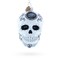 Day of the Dead Sugar Calavera Skull Glass Christmas Ornament